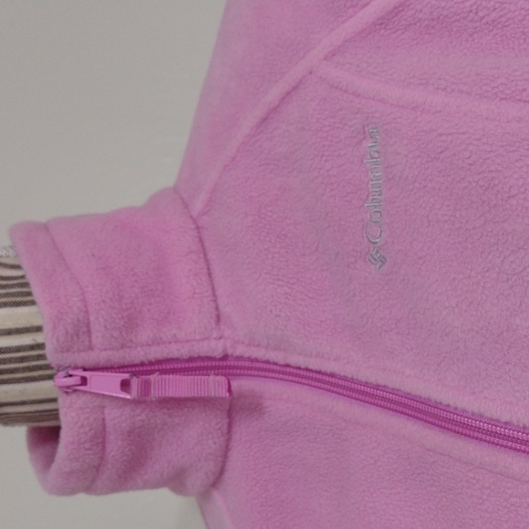 Columbia Pink Benton Springs Fleece Full Zip Jacket Size S - Picture 2 of 13
